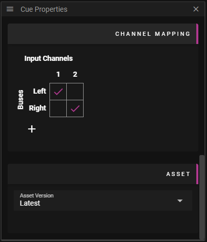 Audio cue channel mapping