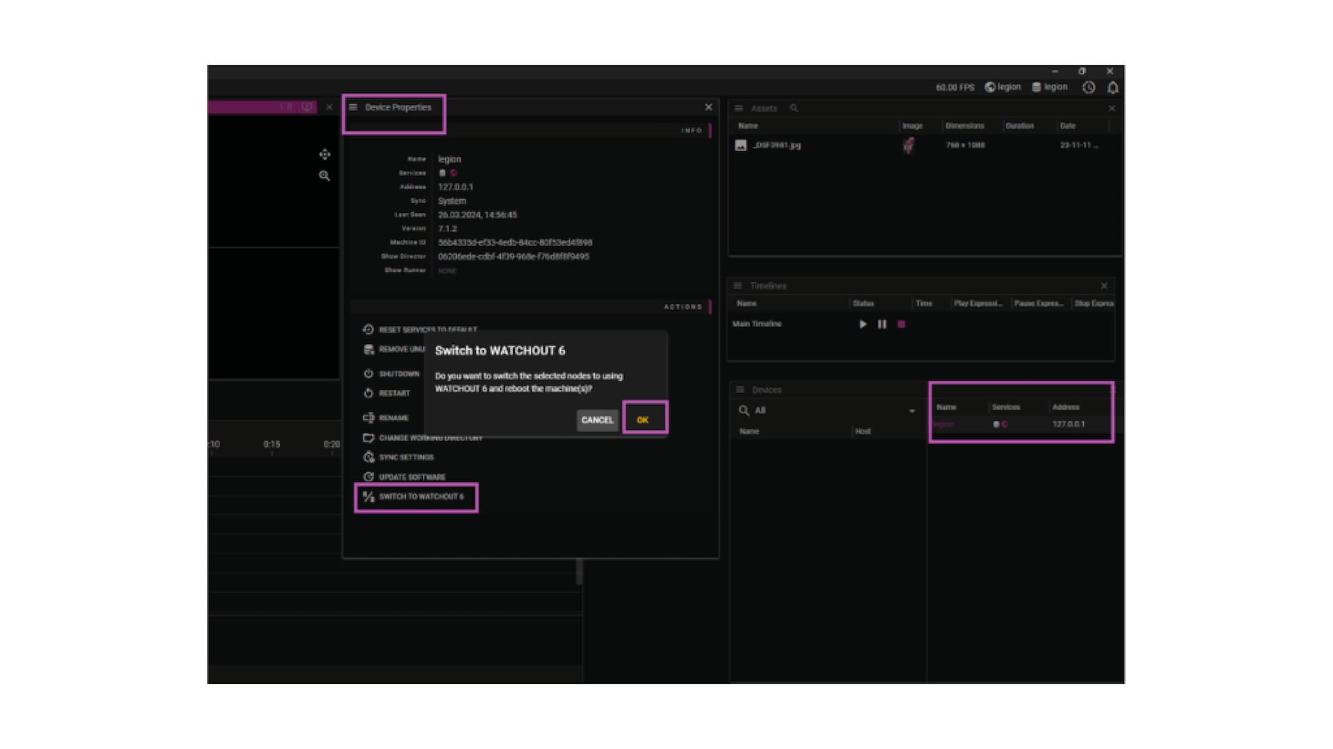 Switch to WATCHOUT 6