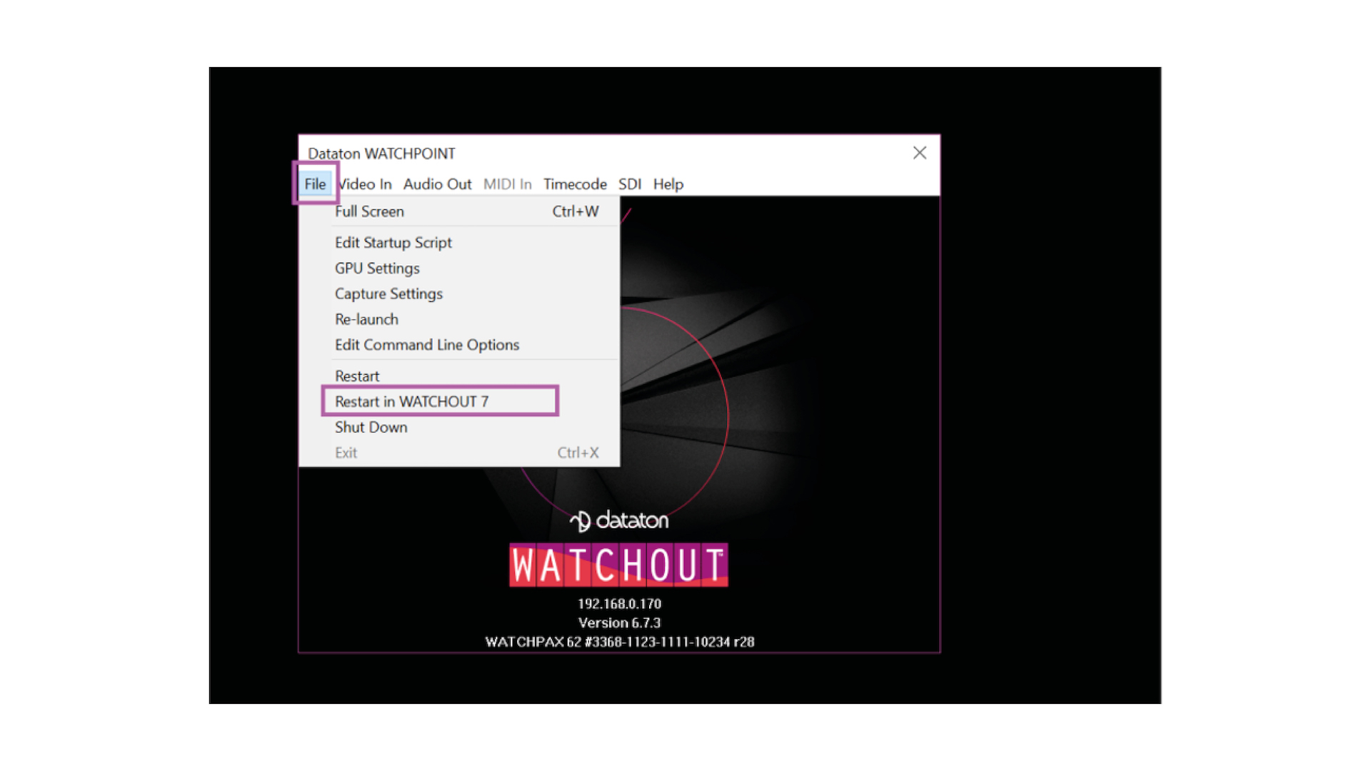 Switch to WATCHOUT 7