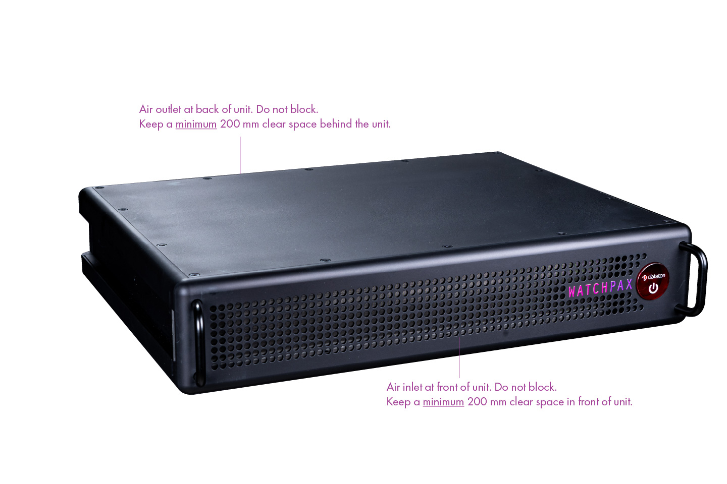 WATCHPAX 64 Ventilation