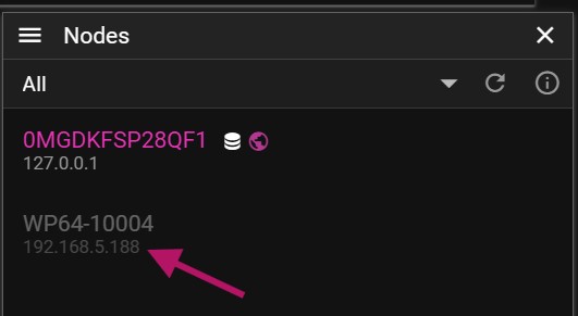 WATCHPAX Config - Nodes Window