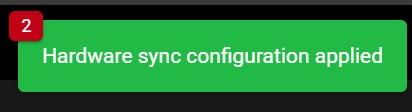 Apply Sync Confirmation